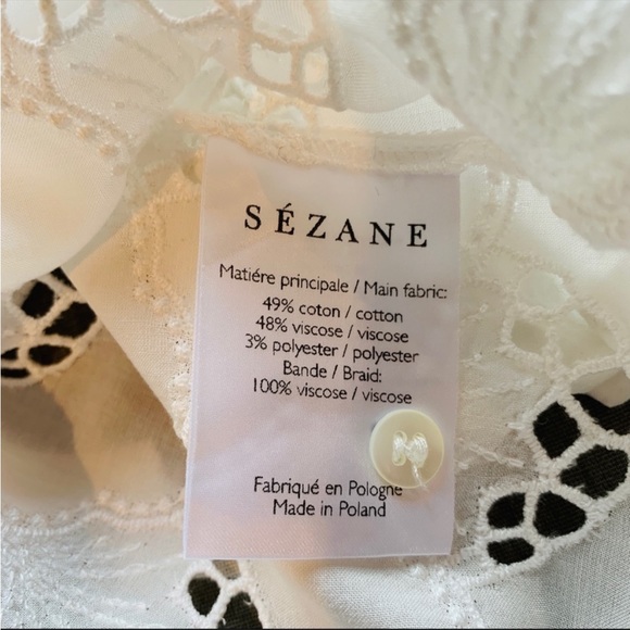 Sezane Lizon Broderie Top Size 36/Small - Picture 6 of 6